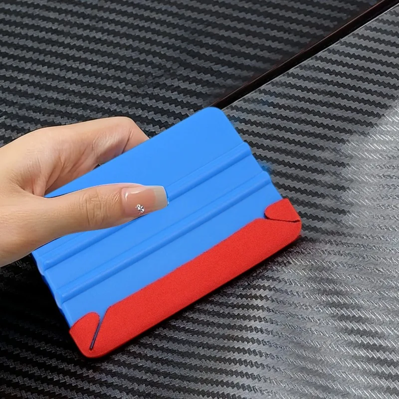 Candy Shape Automotive Tinting Film Scraper Replacement Patch Scratch-Free Microfiber Replaceable Felt Cloth for Vinyl Scraper