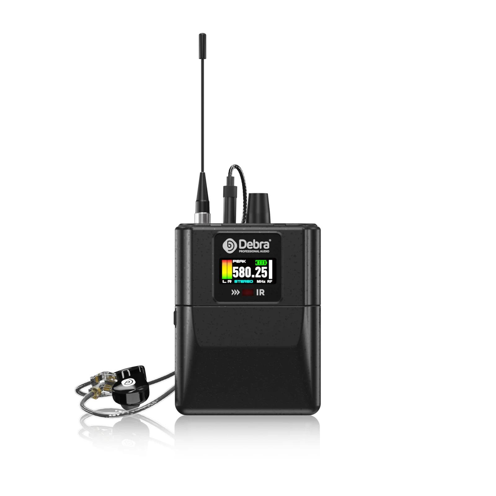 Debra M-PROI In-Ear-Monitoring-System, 560–690 MHz, Bluetooth, 24-Bit/44,1 kHz, 7-Millisekunden Latenz, für Tonstudios – Detail 14