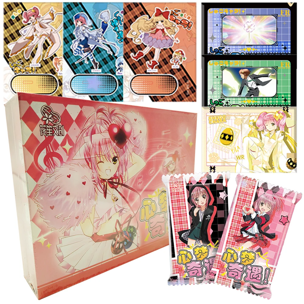 

Коллекционные карты Shugo Chara, фантазийная девушка, аниме, милые Yuiki Yaya Hinamori Amu, двойные складные карты, рождественские семейные подарки, игрушки