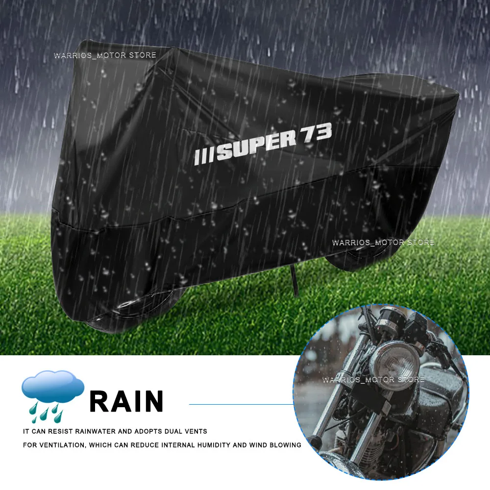 Motorcycle Cover UV Protection Dustproof Snowproof Motorcycle Waterproof Cover For Super 73-S1 73-S2 73-Z1 73-ZX 73-RX 73 2022 view 3