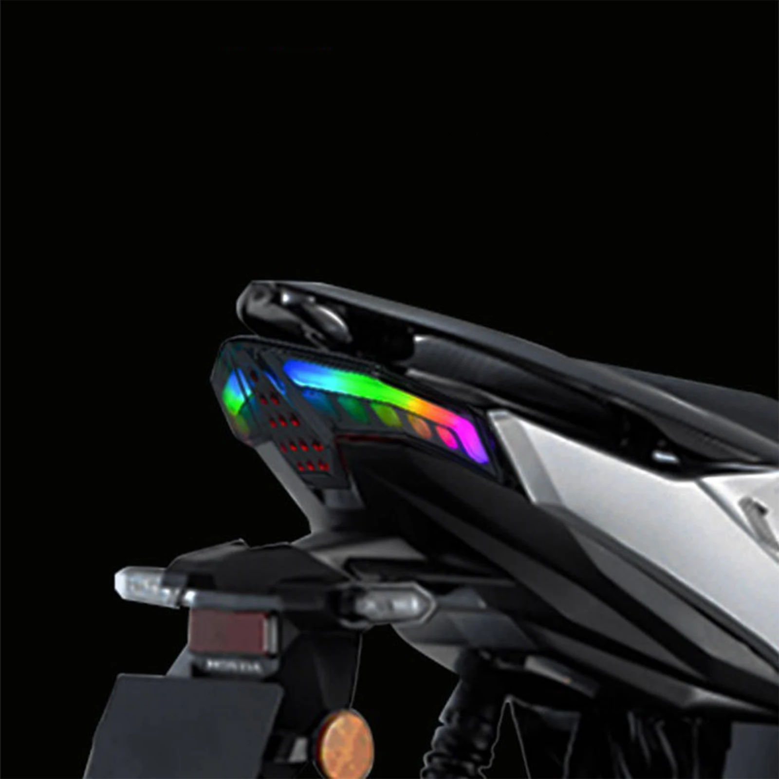 دراجة نارية LED الضوء الخلفي موتو الفرامل مؤشر ضوئي مصباح لياماها انقر 150 #4