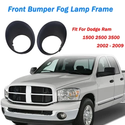 Rhyming Fog Lamp Frame Front Bumper Fog Light Bezel Cover Trim For Dodge Ram 1500 2500 3500 2002 2003 2004-2009 Car Accessories