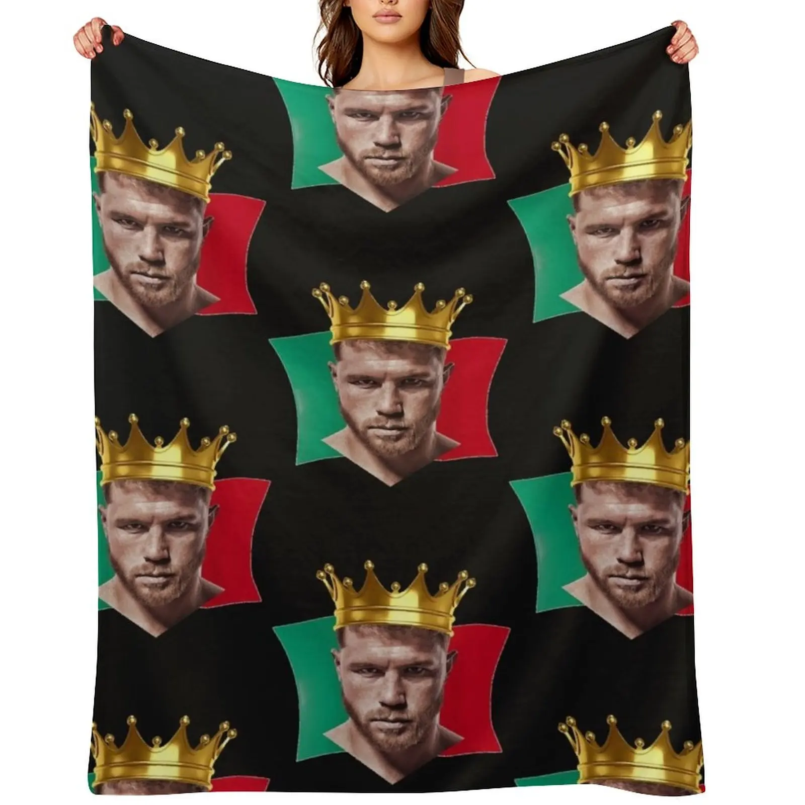 

Canelo-Alvarez Throw Blanket Travel Decorative Beds Flannels Custom Blankets