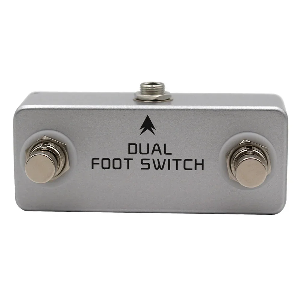 MOSKYaudio Footswitch Dual Latching Footswitch Control Effects Pedals Convenient Control High-quality Construction For Amps