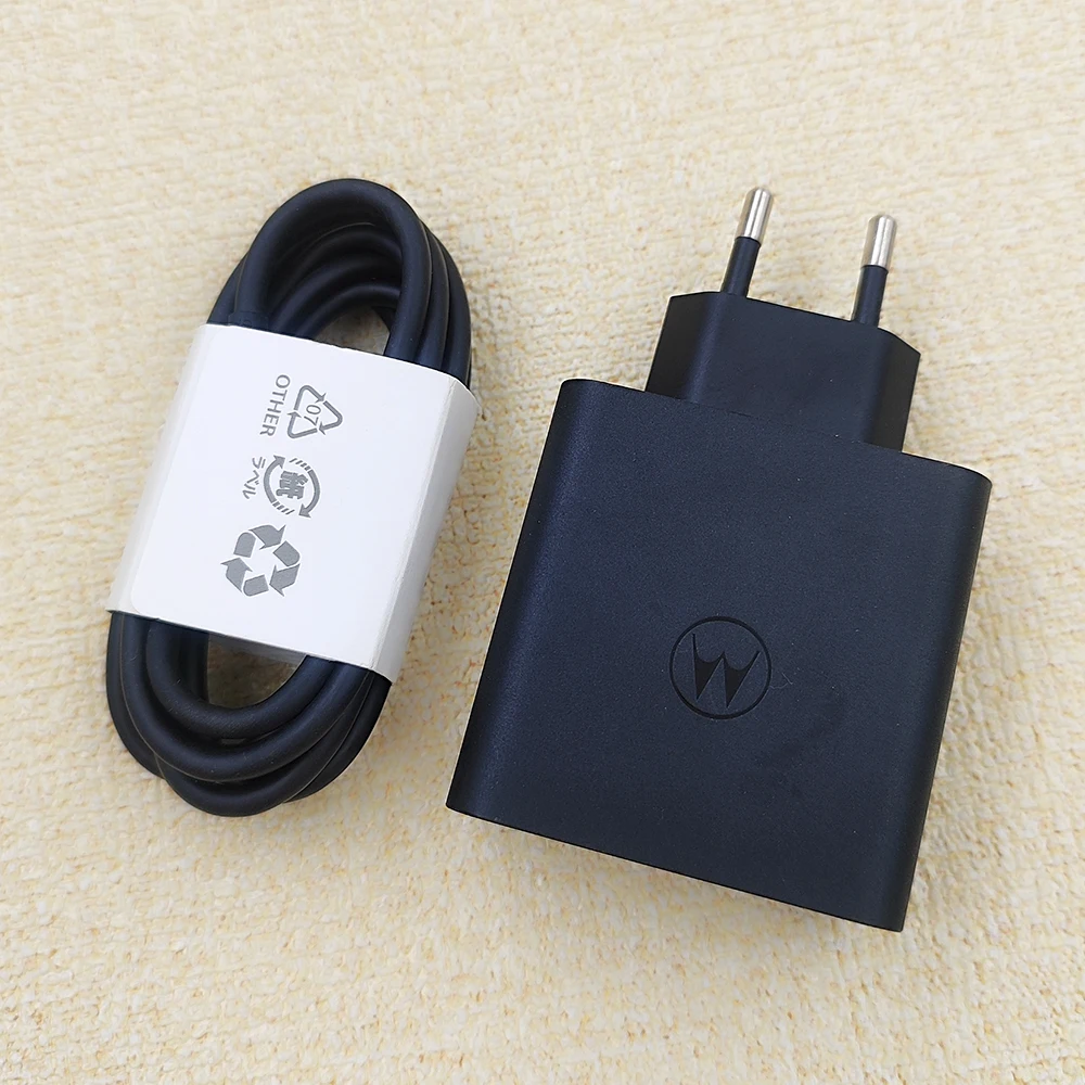 

NEW 125W Turbo Charger For Motorola Moto X50 Ultra AI X40 X50 Pro S60 Neo Fast Charging Wall Power Adapter USB C To Type C Cable