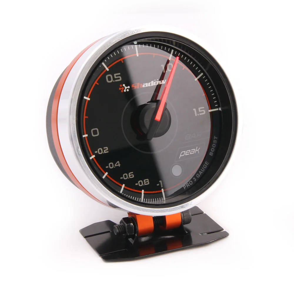 10 bar Electronic Auto Oil Press Gauge 2 inch 52mm and Clear Face Classic Car Oil Pressure Gauge