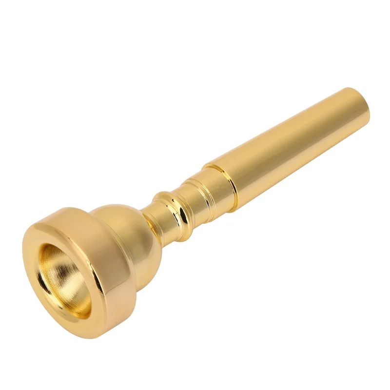 New Gold Plated Trumpet Mouthpiece 3C Size For Musical Instrument Accessory