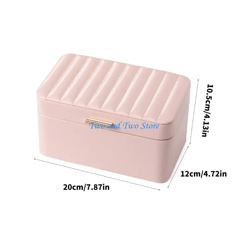 HX6F Compact Jewelry Travel Organizers Premium Multi Section Protective Case Women