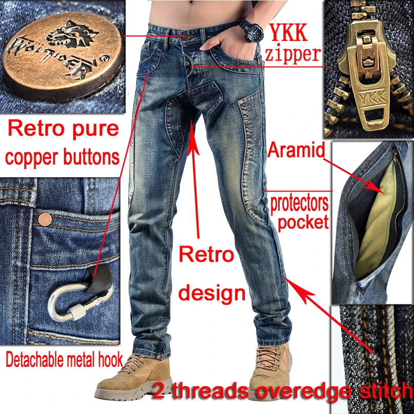 Celana Jeans Motor Kevlar untu - Motorcycle Gear Urban ulasan dan harga