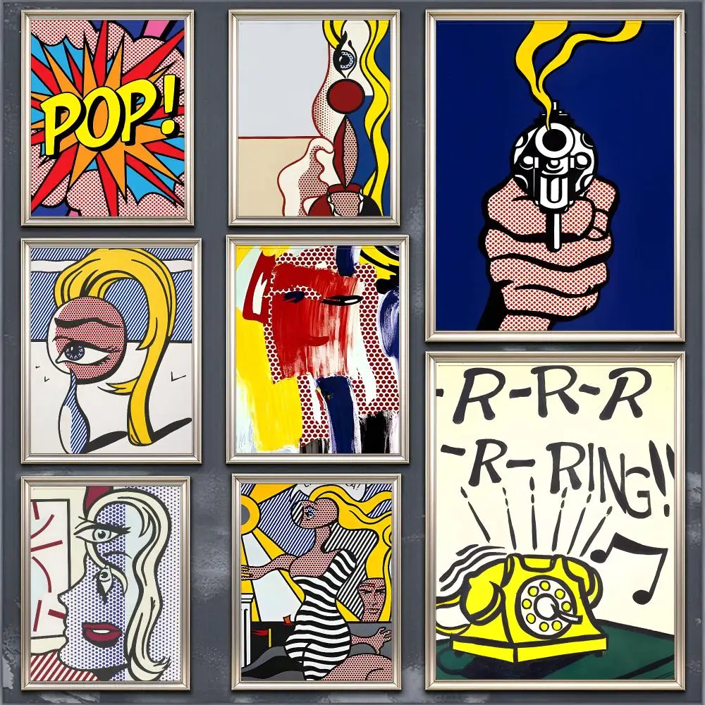 Roy Lichtenstein Poster Modern Aesthetic Home Decoration Wall For Living Room Bedroom Home Gift