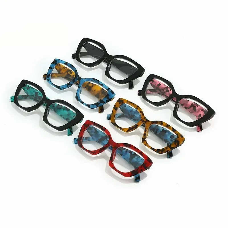 Lunettes d'ordinateur anti-lumière bleue pour hommes et femmes, lunettes optiques œil de chat, myopie, délinquants, hypermétropie, lunettes de lecture