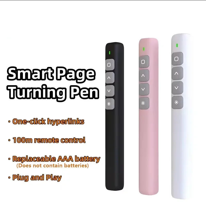 

Whiteboard Remote Control Pen PPT Page Turner Multimedia Electronic Infrared Page Turner for Speech Teacher Presenter