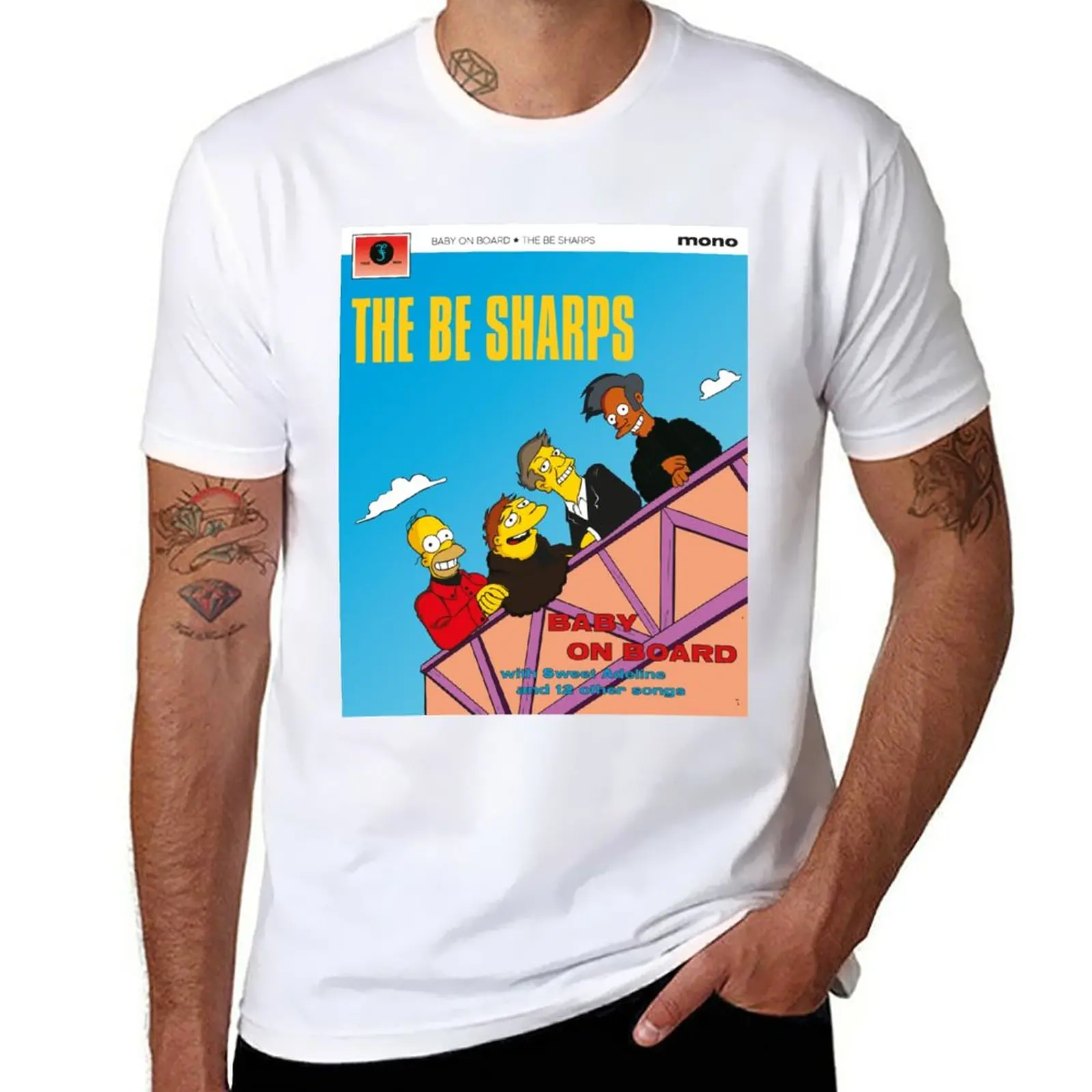 The Be Sharps - Baby on Board T-Shirt quick drying aesthetic clothes graphics oversizeds sweat shirts, men