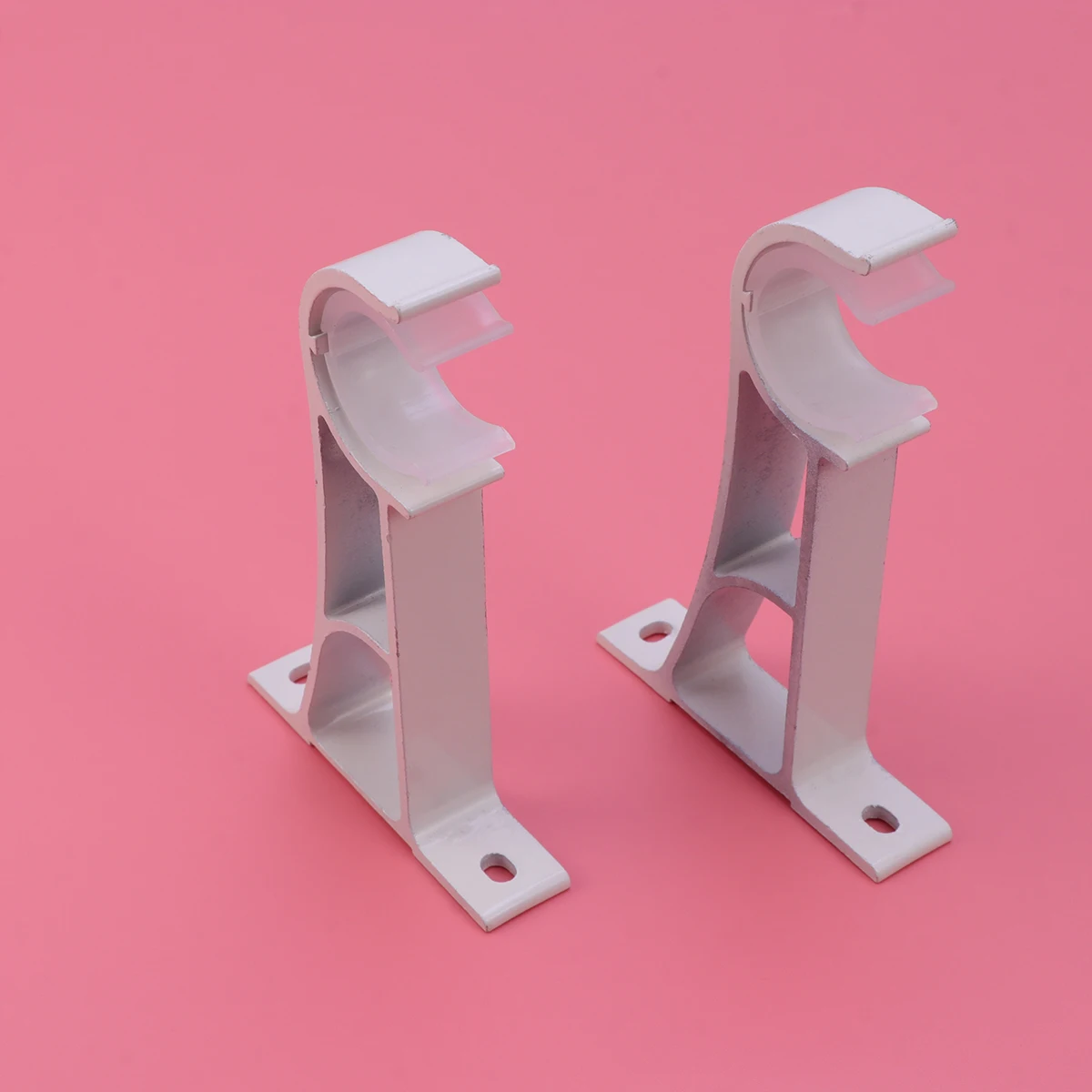

Aluminum Alloy Curtain Rod Bracket Sturdy Easy Install Holds Curtain Firmly Metal Holder For Home Decor