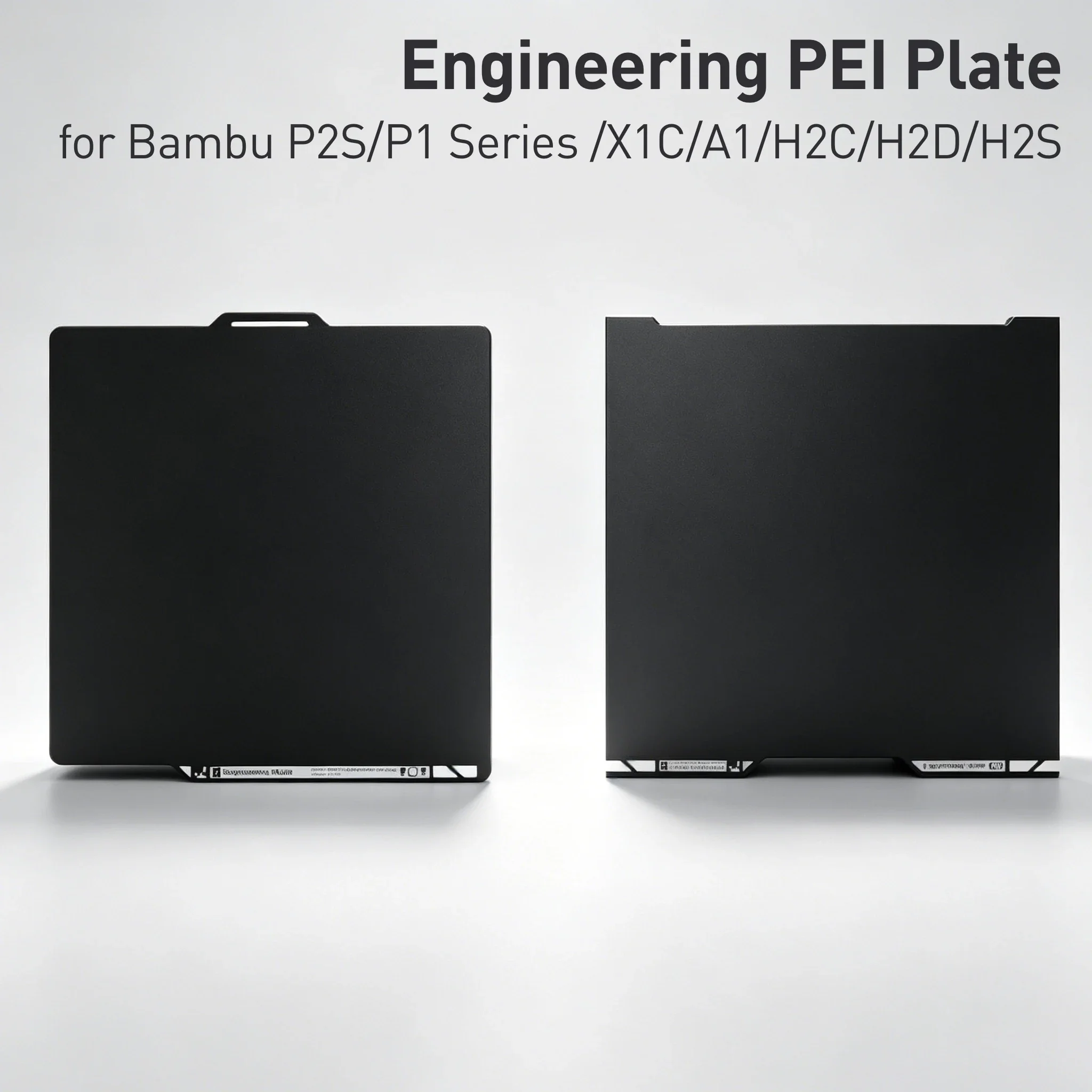 Engineering PEI Plate for Bambu P2S/P1 Series /X1C/A1/H2C/H2D/H2S 3D Printer Parts