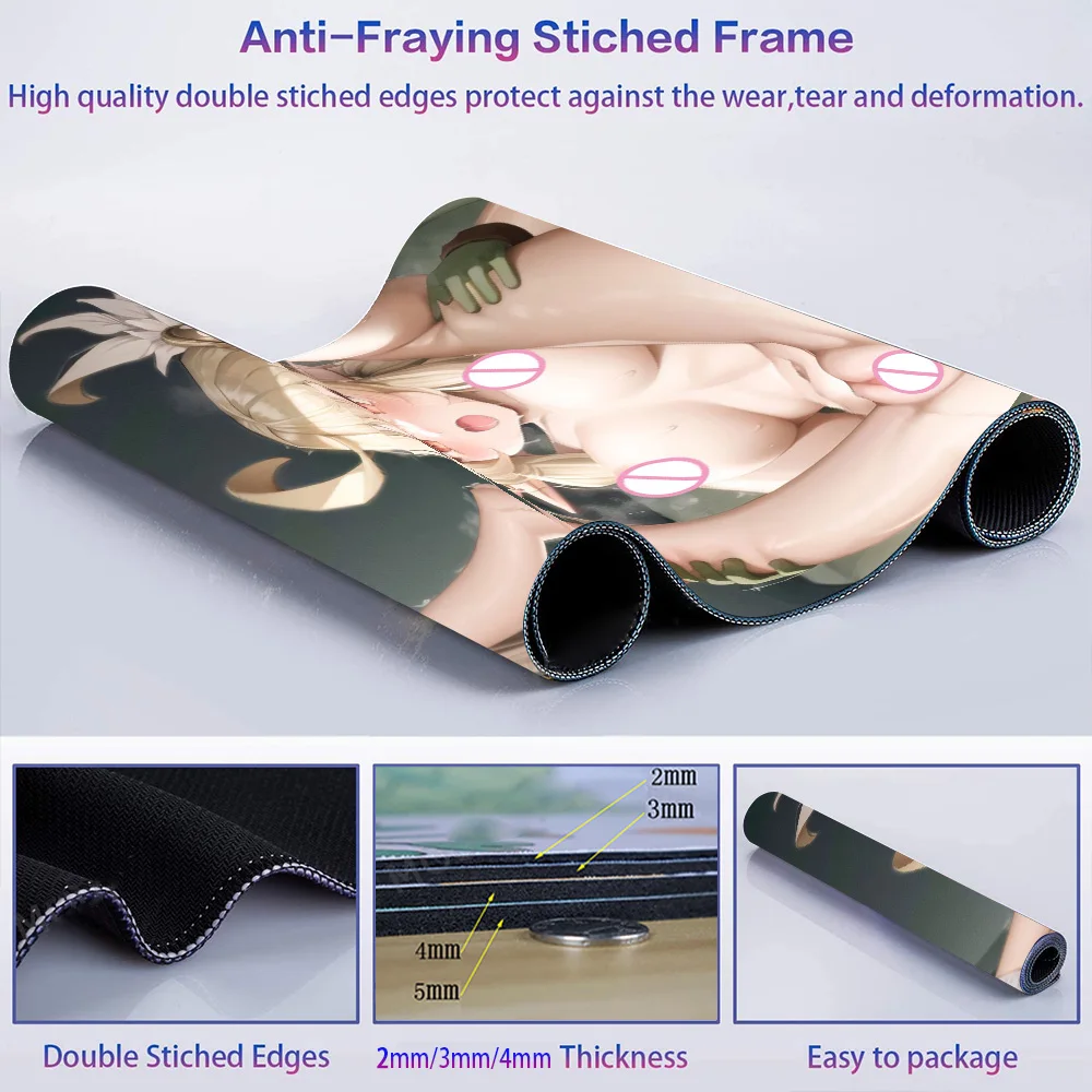 Sexy Play Mat Anime Lewd Anime Girls Uncensored Hentai Adult Mouse Pad Big Ass Booty Mousepad Nude Seductive Woman Flirtatious