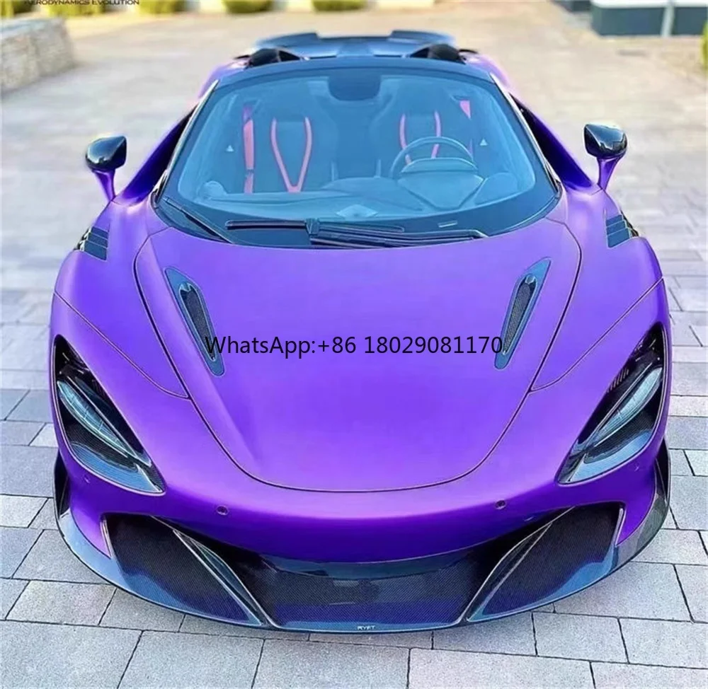 Dry Carbon Fiber Body Kit Front Bumper Rear Bumper Spoiler Side Skirt Fenders Car Hood For Mclaren 650S