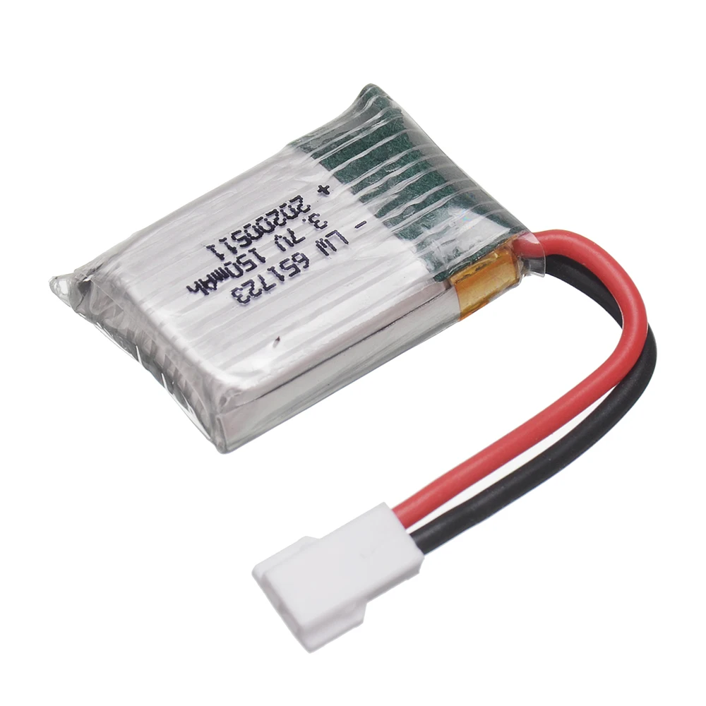 H8Mini 3.7v 150mah 651723   Akumulator i ładowarka Lipo do części zamiennych do quadkoptera RC H2 H8 H48 U207