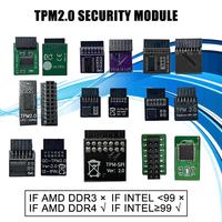 TPM 2.0 Security Module Chip MSI SPI LPC Supports Multi-brand Motherboards 12 14 18 20 Pins for GIGABYTE ASUS Asrock