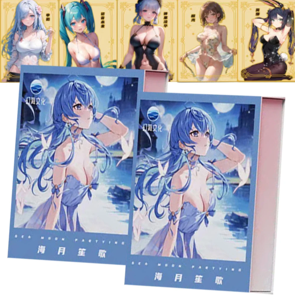 

Genuine Goddess Story Card Haiyue Shengge Series Anime Games Charming Attractive Girl Character Limited Collection Card Kid Gift