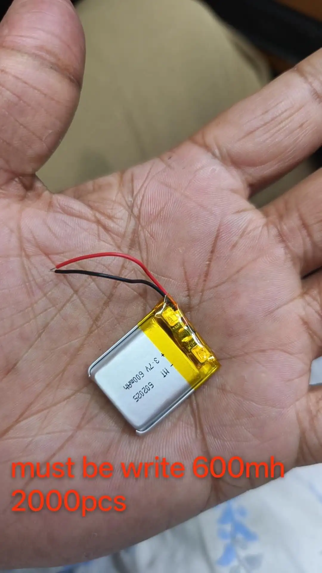 buy more will cheap 602025 polymer lithium battery 3.7V 600MAH high-capacity intelligent lock lithium battery second-line