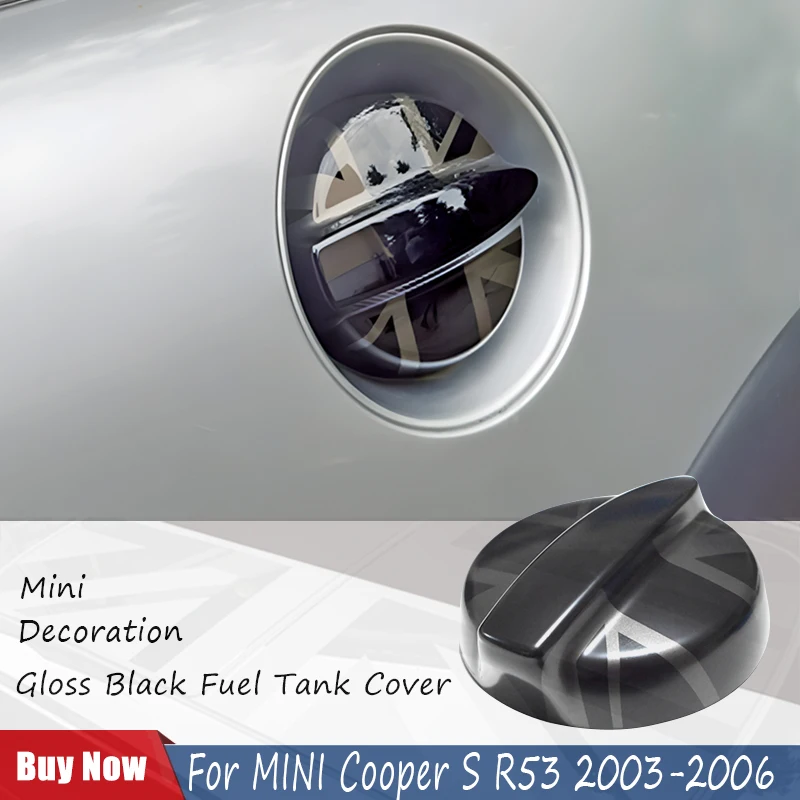 

For MINI Cooper S R53 2003-2006 Brand New Plastic Ray Style Black Fuel Tank Cover Car-Styling Auto Accessories