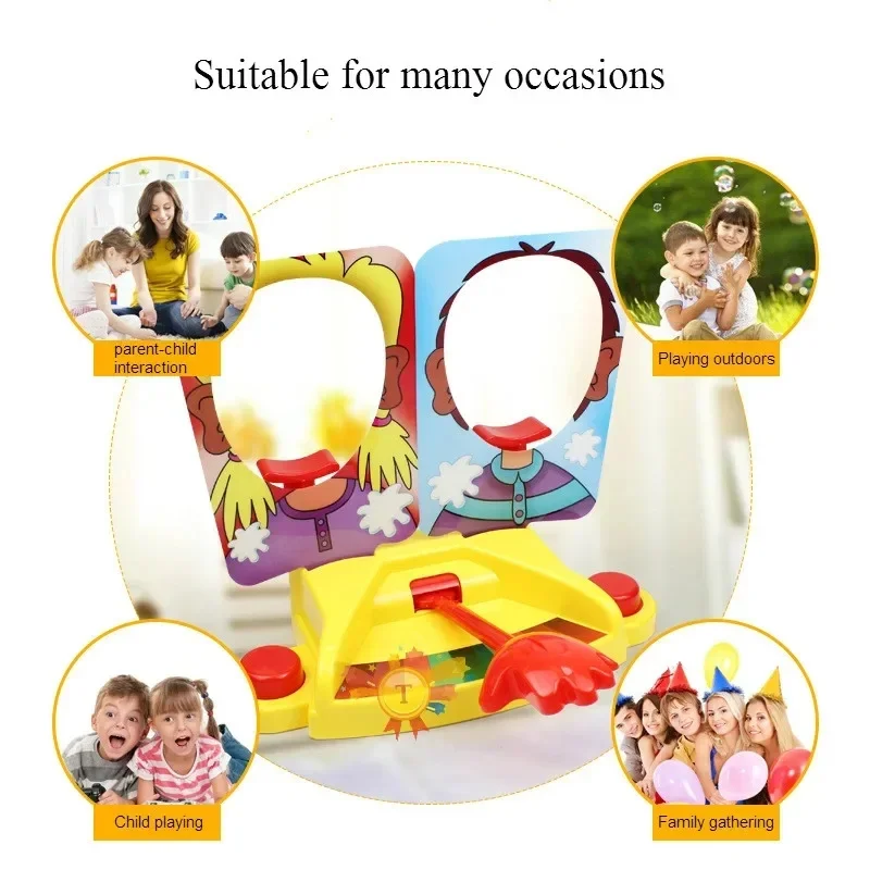 Funny Family Party Table Game Cake Cream Pie in The Face Prank Gags Jokes  Multiplayer Interactive Desktop Games Toys for Kids