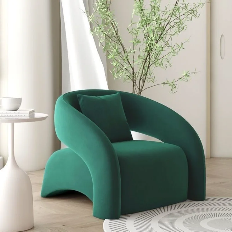 Minimalist Living Room, Lazy Person, Single Sofa, Leisure Chair, Internet Famous, Light Luxury, Curved Balcony Chair