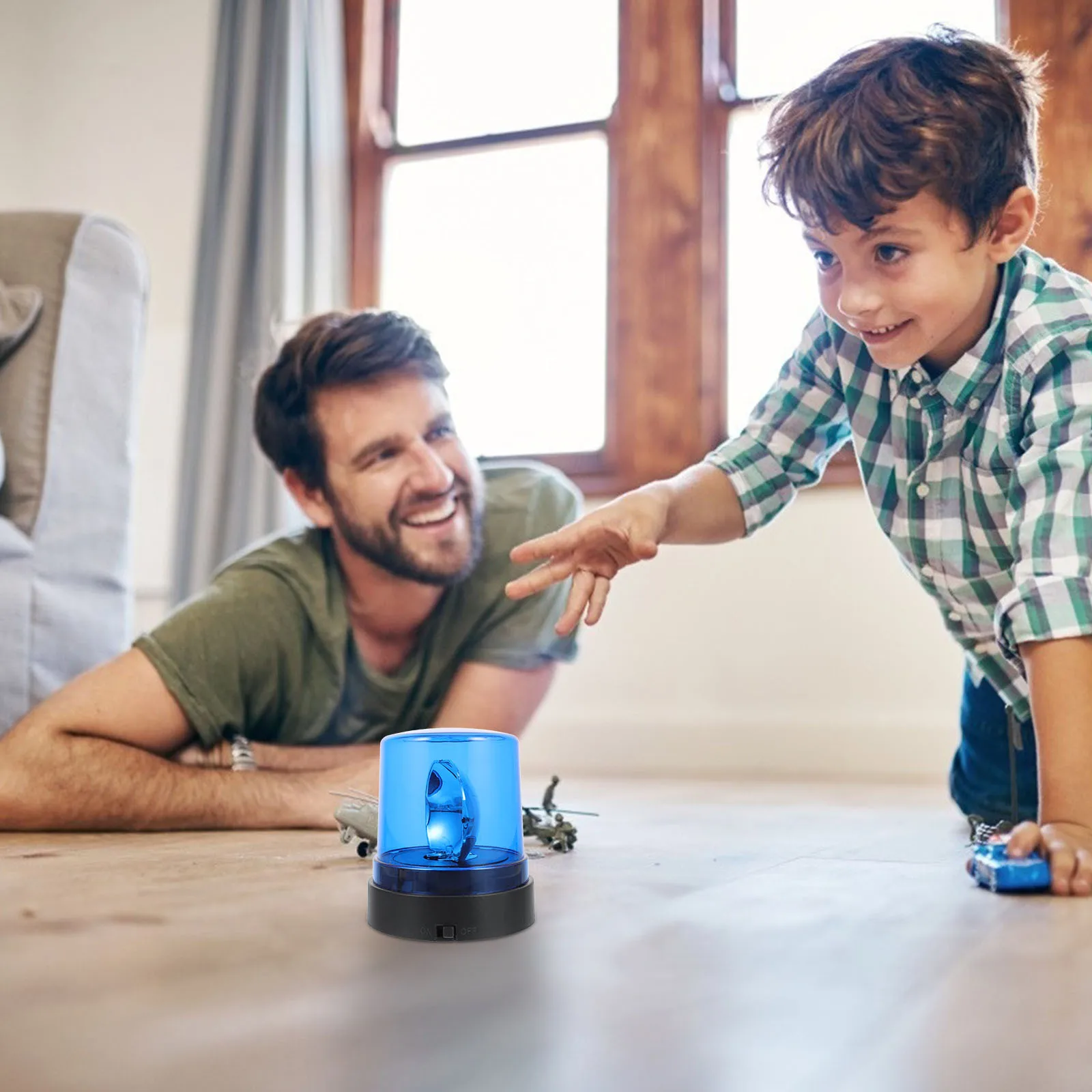 

Светодиодная сигнальная лампа, имитация вращающейся сигнализации, декоративный мигающий аварийный свет для детей, светодиодная лампа-оповещение, игрушка