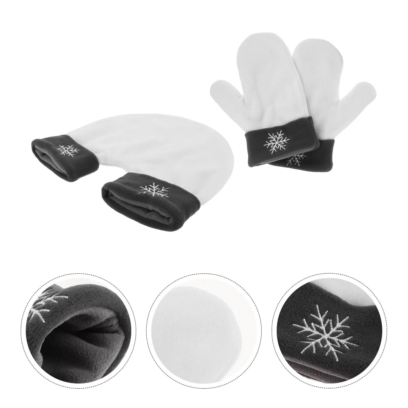 

Couple Holding Hands Gloves Christmas Fleece Couples Mittens Lovers