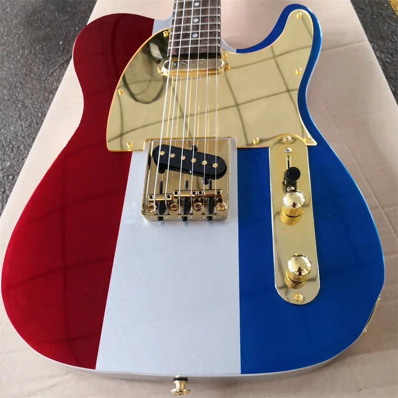 Classic Production Flash Metallic Paint Electric Guitar, Can Be Customized Color, 6 String