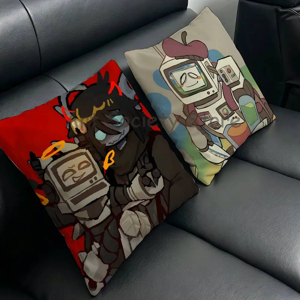 Painter P-Pressure Pillow Case Plush Pillow Cases Home Decoration Pillow Cover for Sofa Bed Chair Living Room
