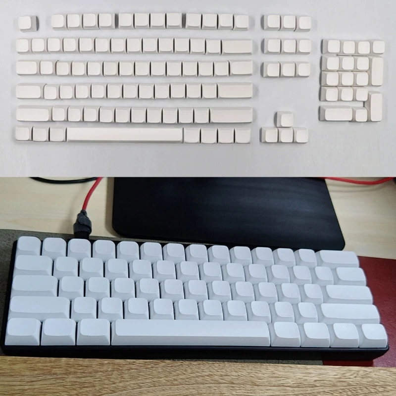 Minimalistic Blank Keycaps 134Keys XDA PBT Keycaps DyeSUB for MXSwitches Mechinery Keyboard Keycap Replacement