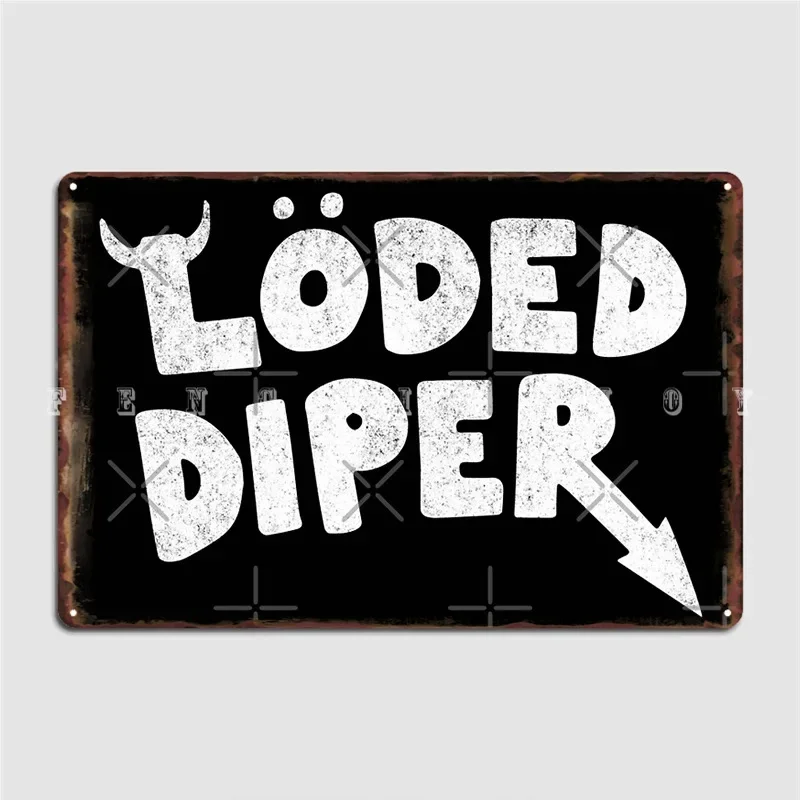 Loded Diaper Poster Metal Plaque Club Party Create Garage Decoration Tin Sign Poster