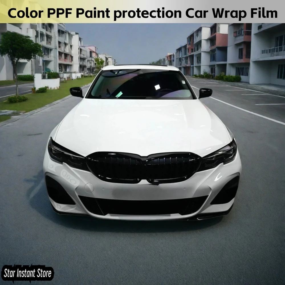 

Color TPU PPF Crystal Piano White Car Wrap Vinyl Premium High Good Quality Film Paint protection Film Anti Scratch 7.5mil