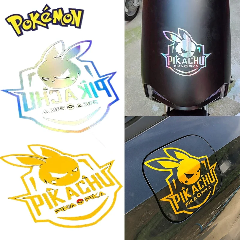 Pokemon Pikachu Auto Car Sticker Reflective 3D Creative Funny Vinyl Decal Sticker Trim Waterproof Car Decoration Accessories New