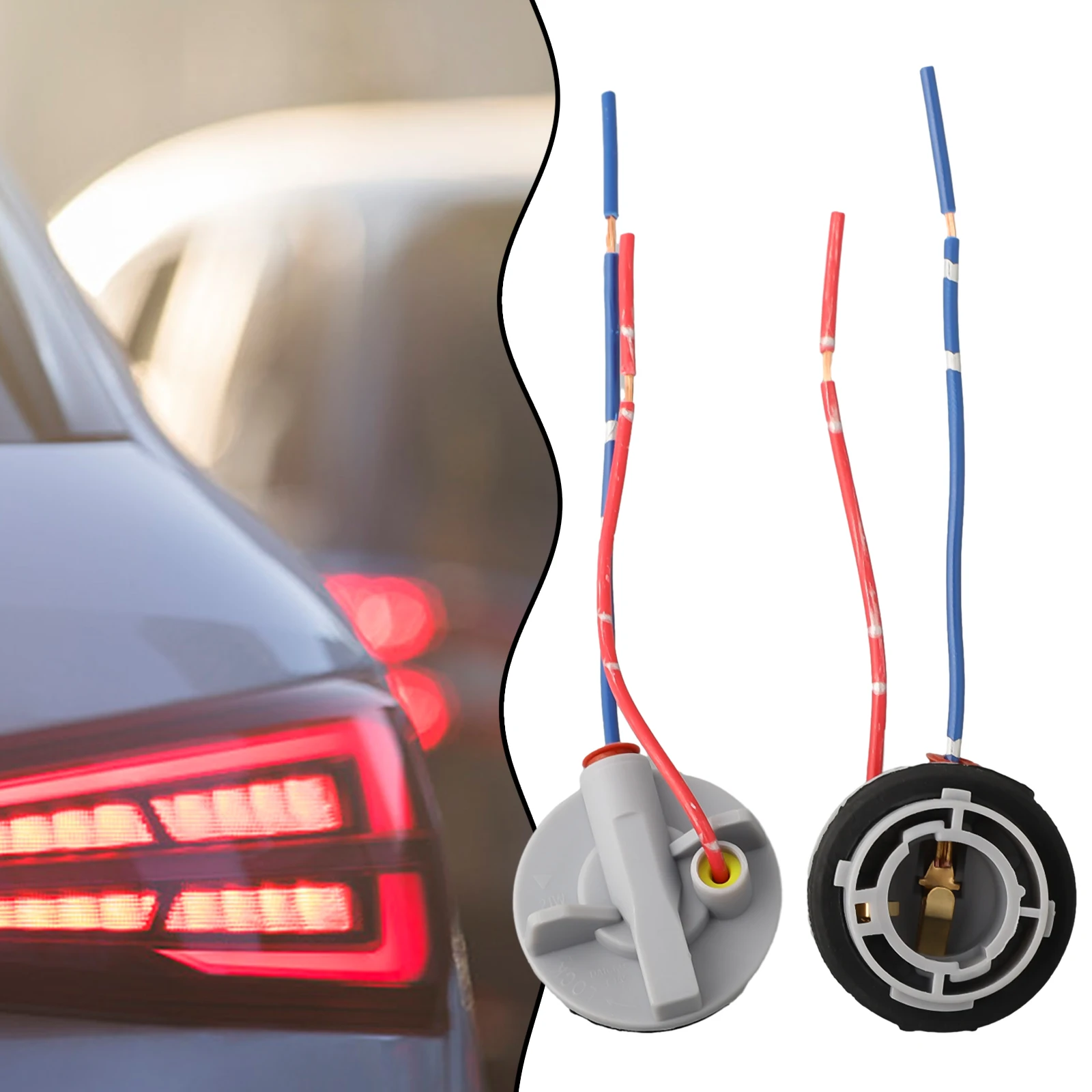 High Quality Bulb Holder Scooters Caravan Stop Tail Wire Color Random Brake Light For Car Motorcycle For Indicator Lamp