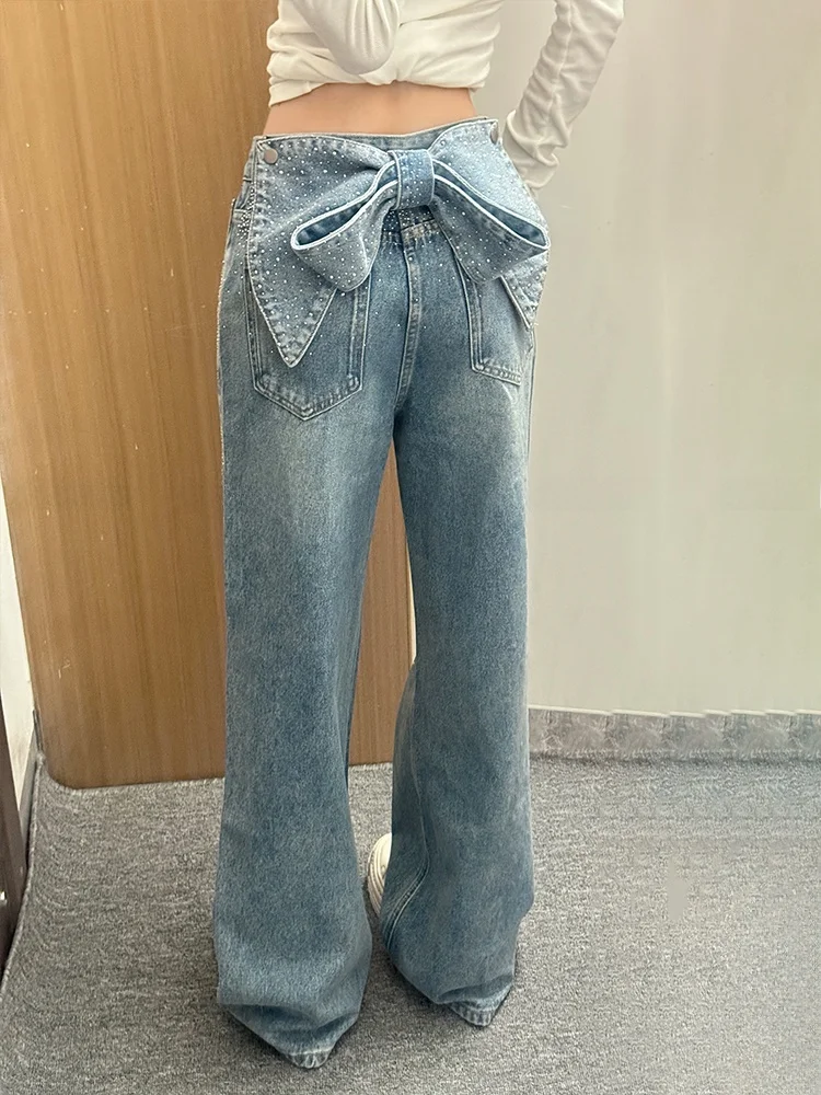 

Съемная джинсовая юбка с блестками и широкими штанинами, на пуговицах, с естественной линией талии, для зимнего сезона, модный тренд для женщин