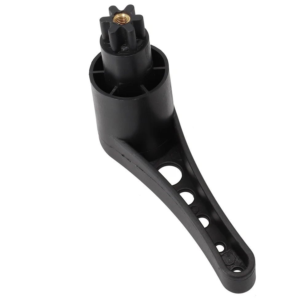 High Quality Rudder Control 2*spacers Accessories Black Replacement Water Sports ABS+copper Insert Handle Square Base