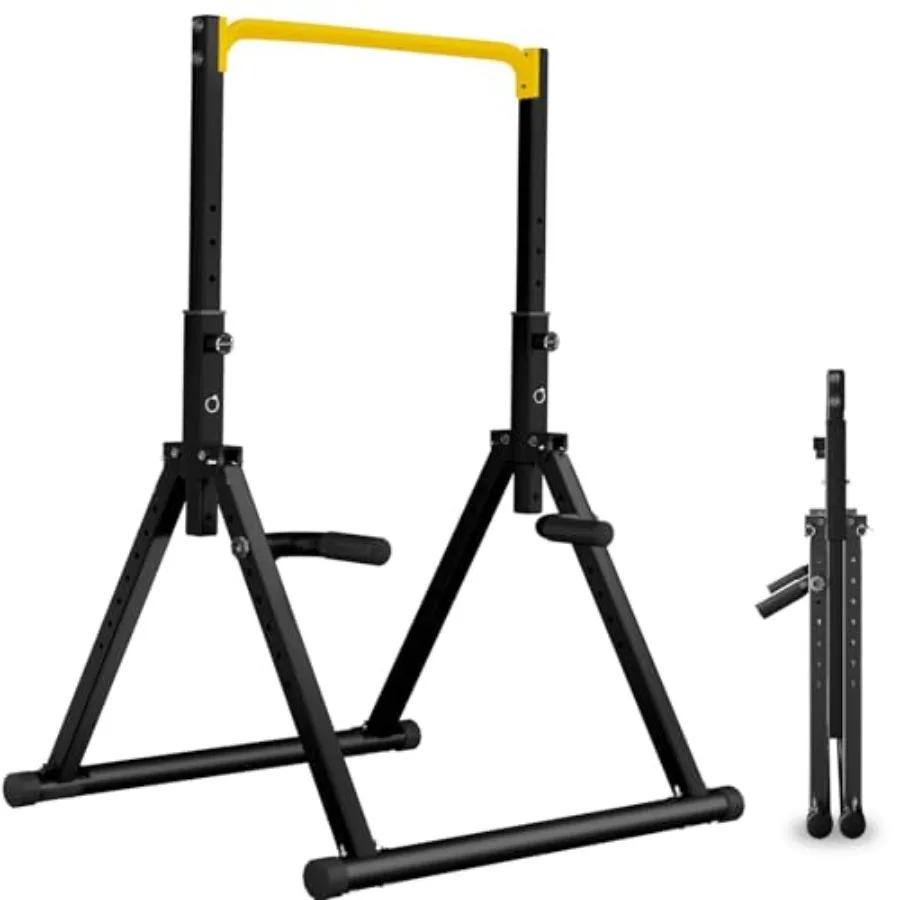 

DOBESTS Power Tower Pull Up Bar Free Standing Adjustable Foldable Pull Up Station Home Gym Strength Training Equipment 700LBS