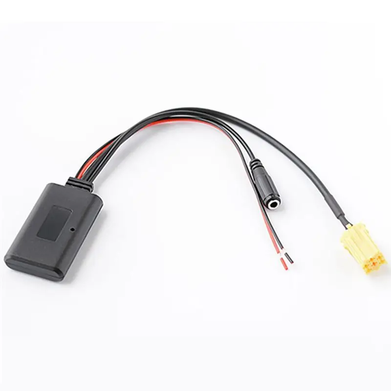 Portable Car Audio Adapter Car Radio 6Pin Mini ISO AUX In Microphone Cable For Fiat Bravo Panda Punto