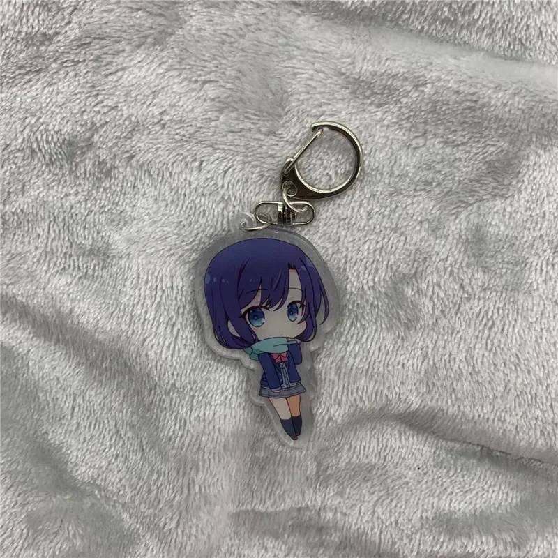 Anime Keychain  Adachi Sakura Shimamura Hogetsu Acrylic Keyring strap Figure Hanging Accessories 6cm