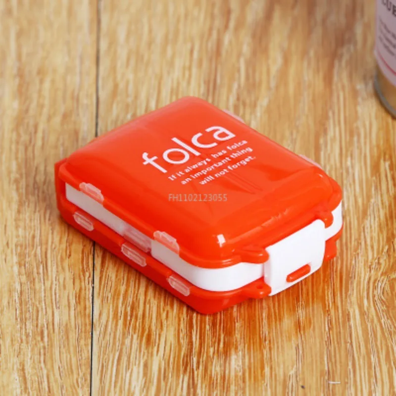 Folding Pill Case Medicine Drug Pills Organizer Storage Boxs Portable Pharmacy Capsule Tablet Container Empty Pillbox Cases