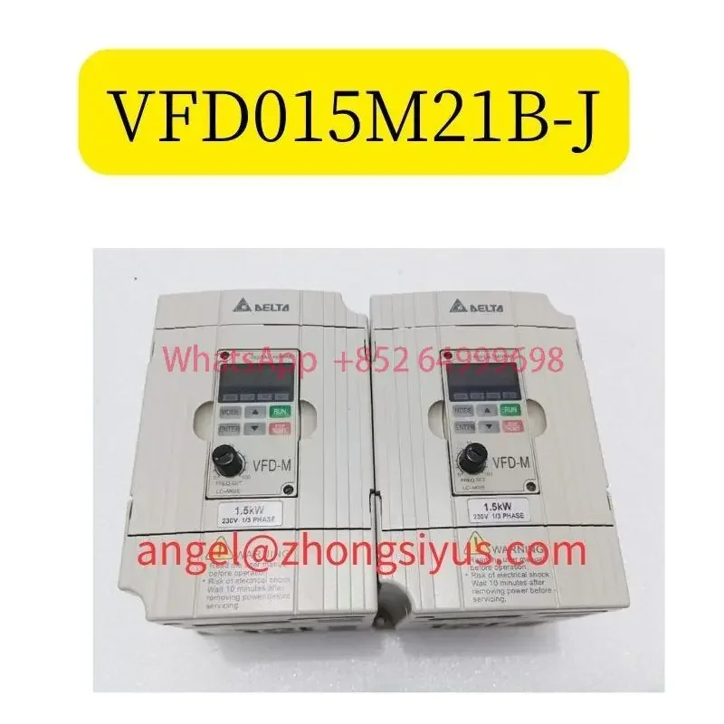 VFD015M21B-J Used Delta inverter 1.5kW 220V operation function OK