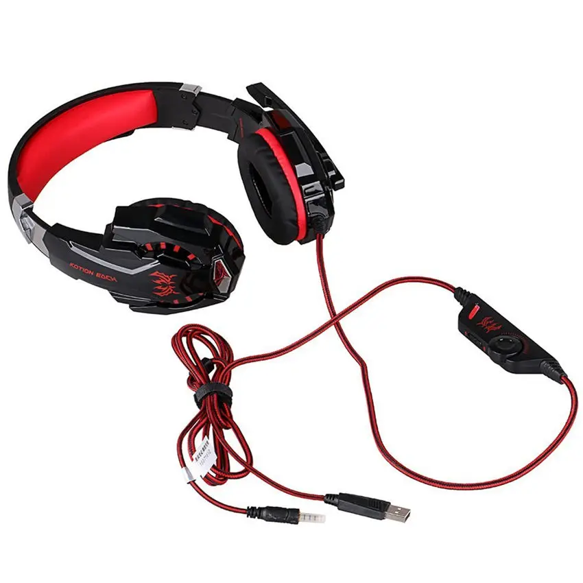Gaming Headset Gamer Stereo Headphone With Microphone Mic Led Game For PC Computer PS4 KOTION EACH G2000 G1000 G4000 G9000 G2600 image 6