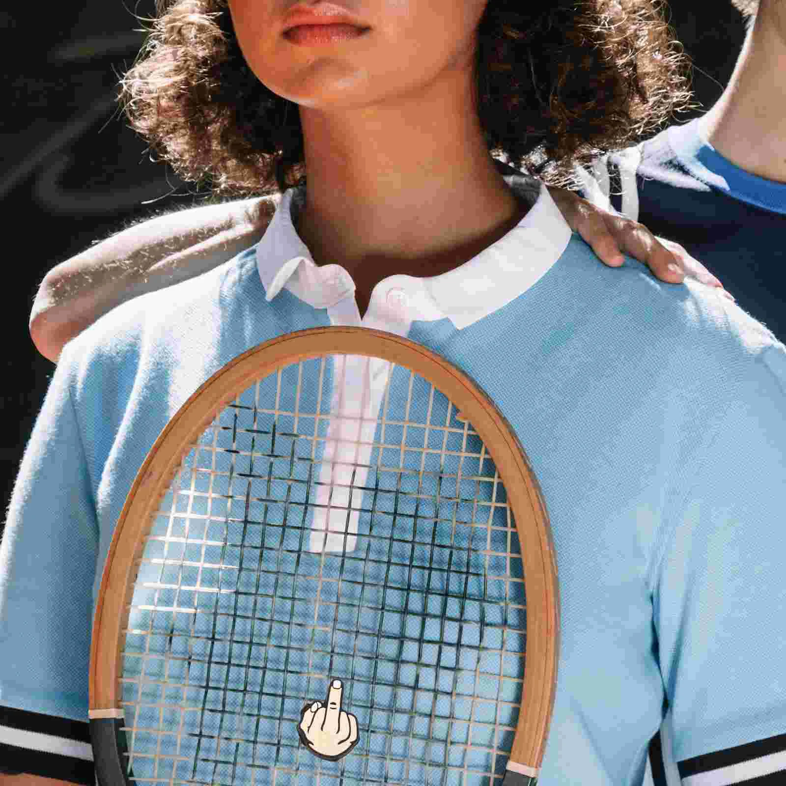 4 Pcs Miniature Damper Tennis Racket Shock Absorber Balls 350X250X080CM Silica Gel Dampener Vibration for Sports