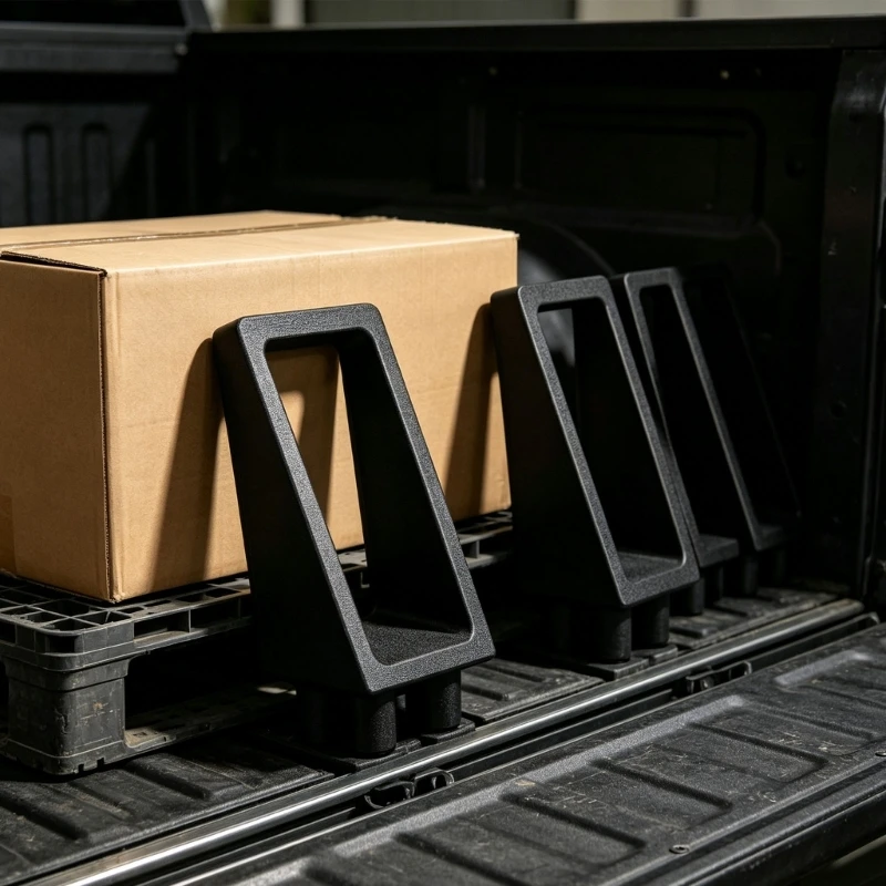 Truck Bed Cargo Block Plastic Clip-In Load Guide for Tmat Cargo System, Cargo Separation for Daily Hauling Loads H9EE