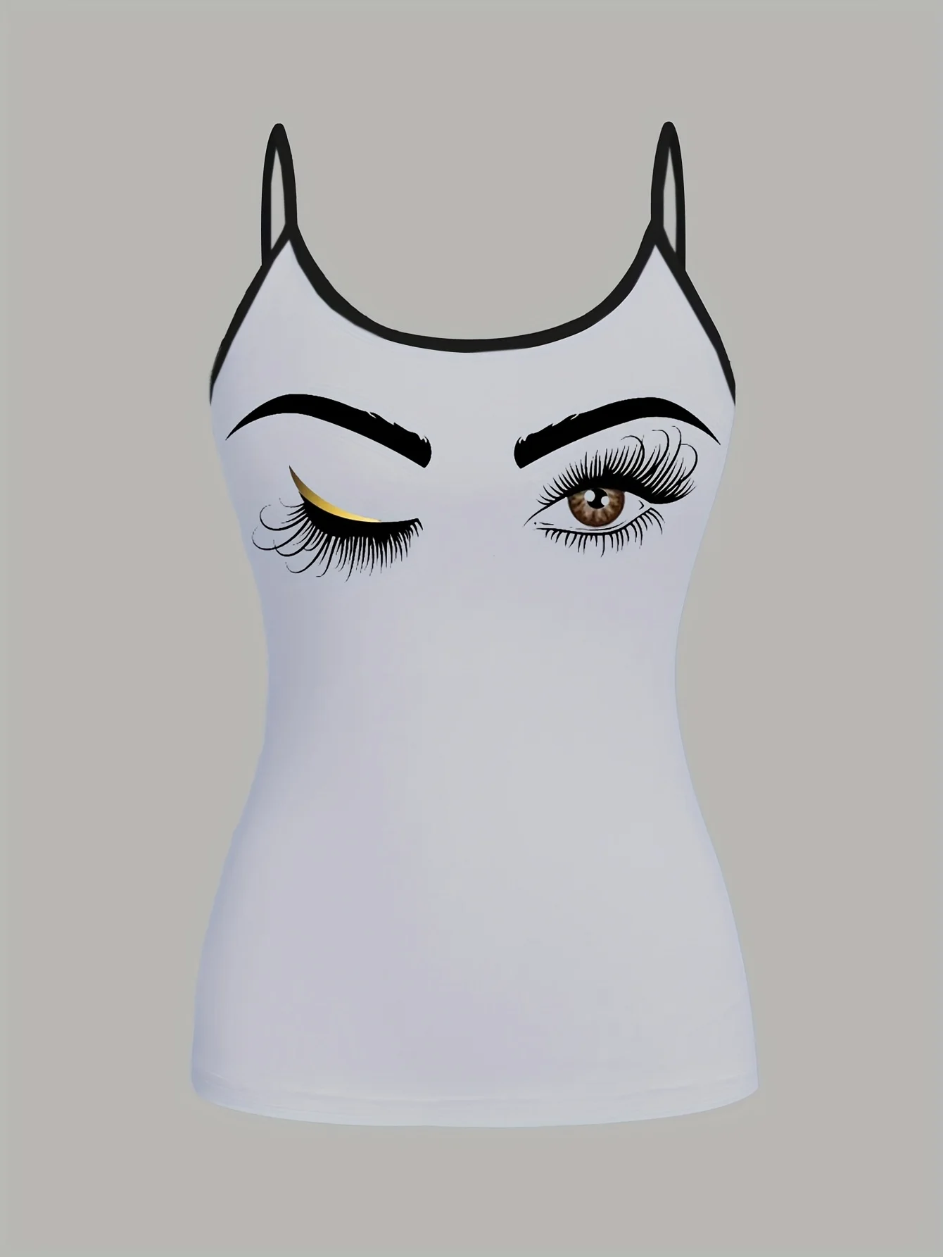 เสื้อเกาะอกหรูหรา 3 ชิ้น พร้อมสายสะพายไหล่บาง เสื้อถักแขนกุด พร้อมลายพิมพ์