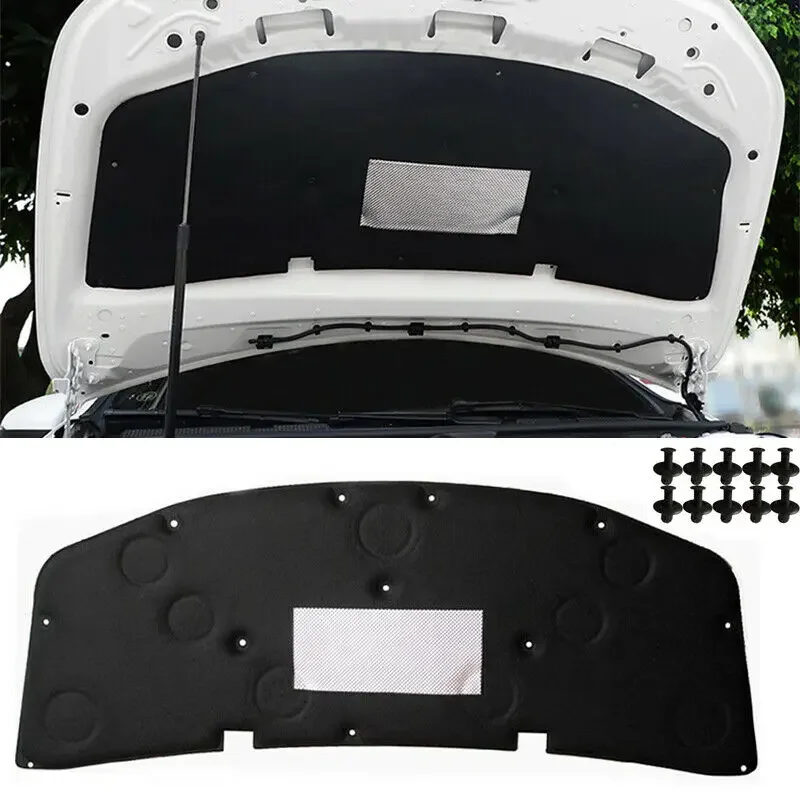 Car Front Engine Hood Sound Heat Insulation Cotton Pad Soundproof Mat Foam for Mercedes-Benz A Class W177 A200 A180 2019-2021