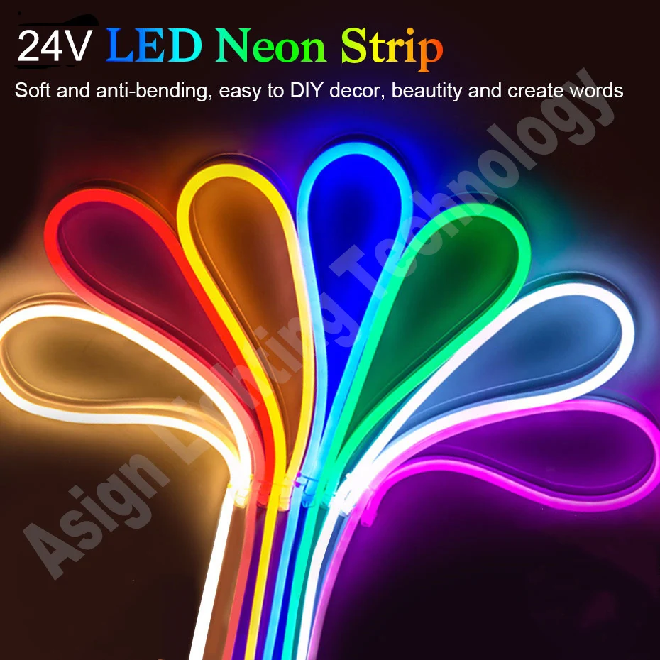 

DC12V Neon Light LED Strip 120leds/m SMD2835 Touch Sensor Switch Dimmable Waterproof Flexible Tape Neon Rope Tube Light 1m-5m